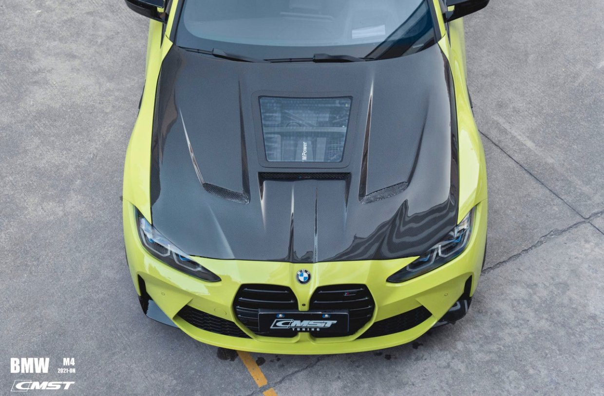 CMST - BMW M3 G80 / M4 G82 G83 CARBON FIBRE TRANSPARENT BONNET HOOD - Aero Carbon UK