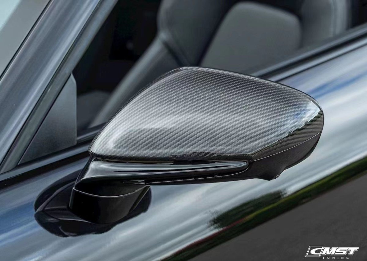 CMST - PORSCHE 911 / 992 / TAYCAN CARBON FIBRE WING MIRROR CAP - Aero Carbon UK