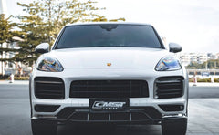 CMST - PORSCHE CAYENNE COUPE 9Y3 CARBON FIBRE FRONT LIP SPLITTER - Aero Carbon UK