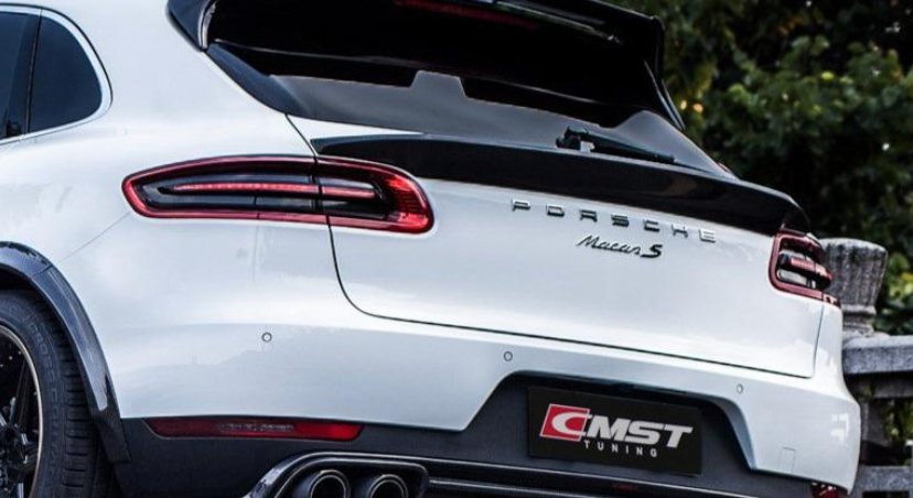 CMST - PORSCHE MACAN CARBON FIBRE REAR SPOILER - Aero Carbon UK