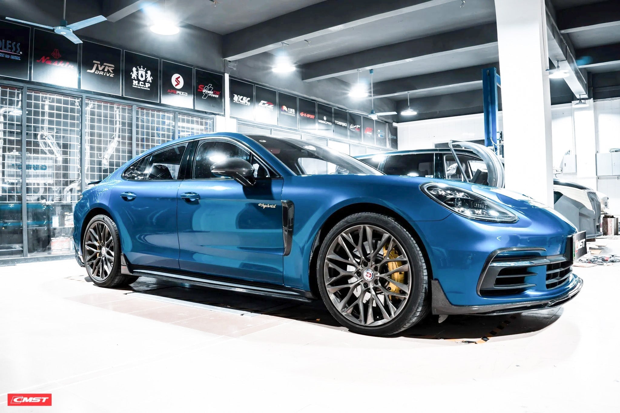 CMST -PORSCHE PANAMERA 971 / TURBO / GTS 2017+ CARBON FIBRE SIDE SKIRTS V1 - Aero Carbon UK