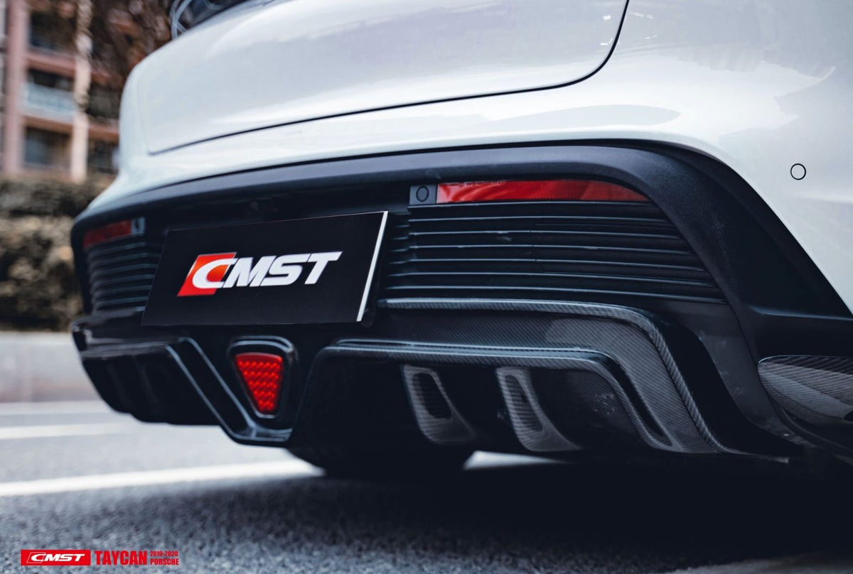 CMST - PORSCHE TAYCAN CARBON FIBRE REAR DIFFUSER - Aero Carbon UK