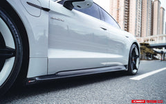 CMST - PORSCHE TAYCAN CARBON FIBRE SIDE SKIRTS - Aero Carbon UK