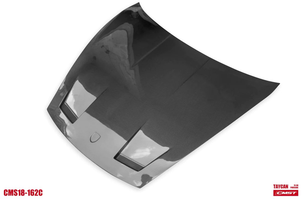 CMST - PORSCHE TAYCAN DRY CARBON FIBRE BONNET - Aero Carbon UK