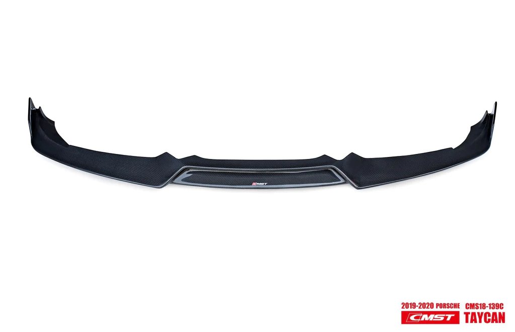 CMST - PORSCHE TAYCAN TURBO CARBON FIBRE FRONT LIP - Aero Carbon UK