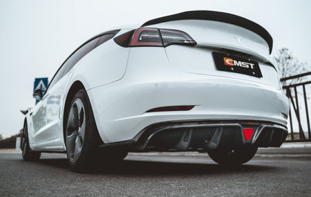 CMST - TESLA MODEL 3 CARBON FIBRE DIFFUSER V2 - Aero Carbon UK