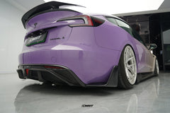 CMST - TESLA MODEL 3 CARBON FIBRE REAR DIFFUSER & CANARDS - Aero Carbon UK