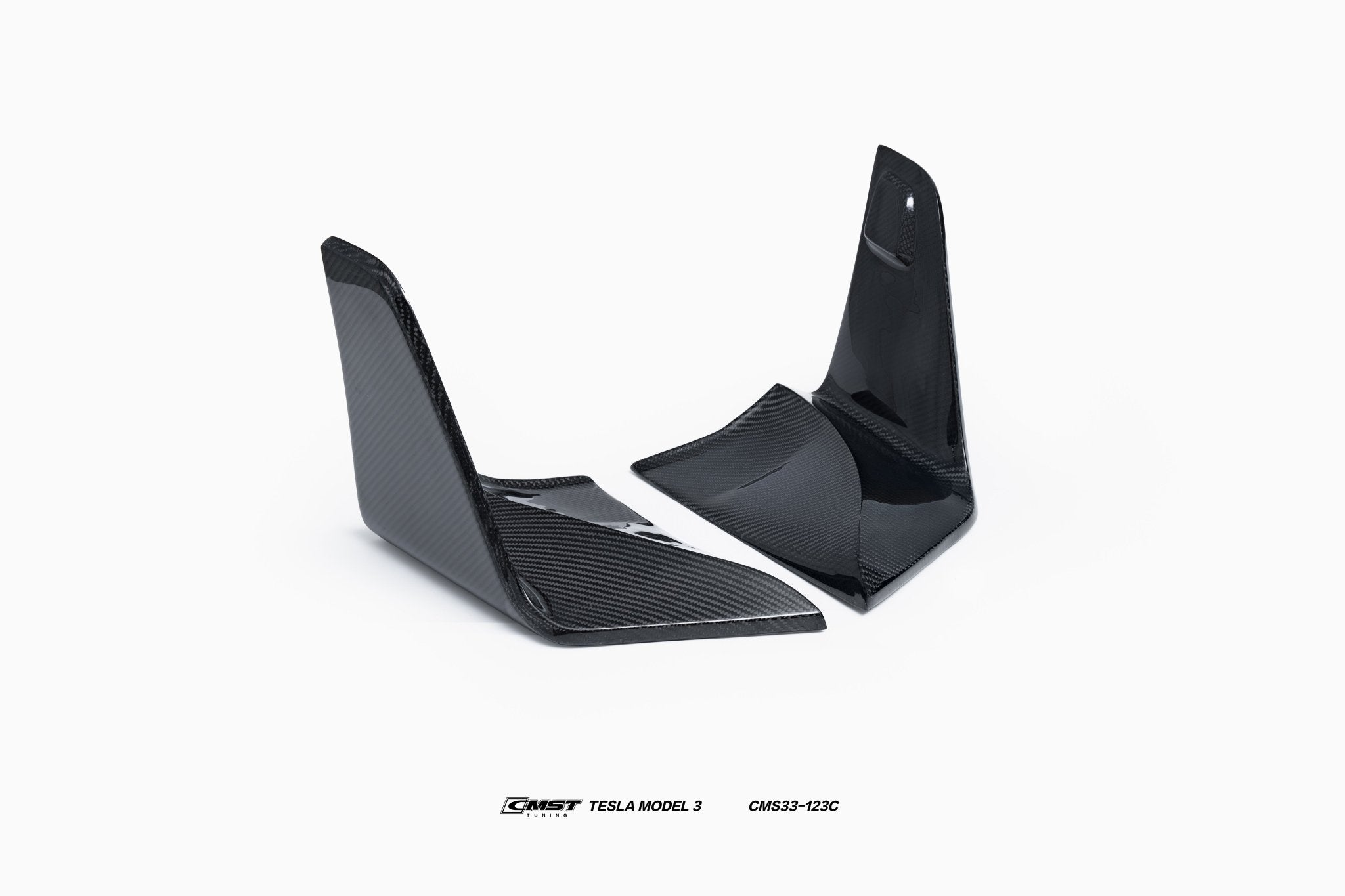 CMST - TESLA MODEL 3 CARBON FIBRE REAR DIFFUSER & CANARDS - Aero Carbon UK