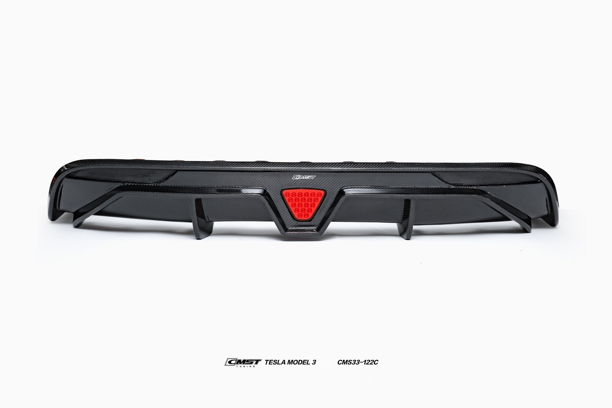 CMST - TESLA MODEL 3 CARBON FIBRE REAR DIFFUSER & CANARDS - Aero Carbon UK