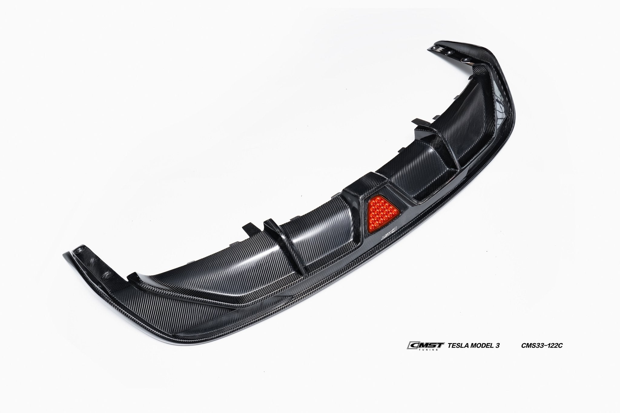 CMST - TESLA MODEL 3 CARBON FIBRE REAR DIFFUSER & CANARDS - Aero Carbon UK