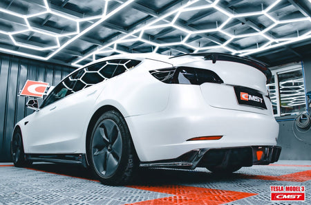 CMST - TESLA MODEL 3 CARBON FIBRE SIDE SKIRTS V3 - Aero Carbon UK