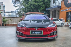 CMST - TESLA MODEL S CARBON FIBRE BONNET HOOD - Aero Carbon UK