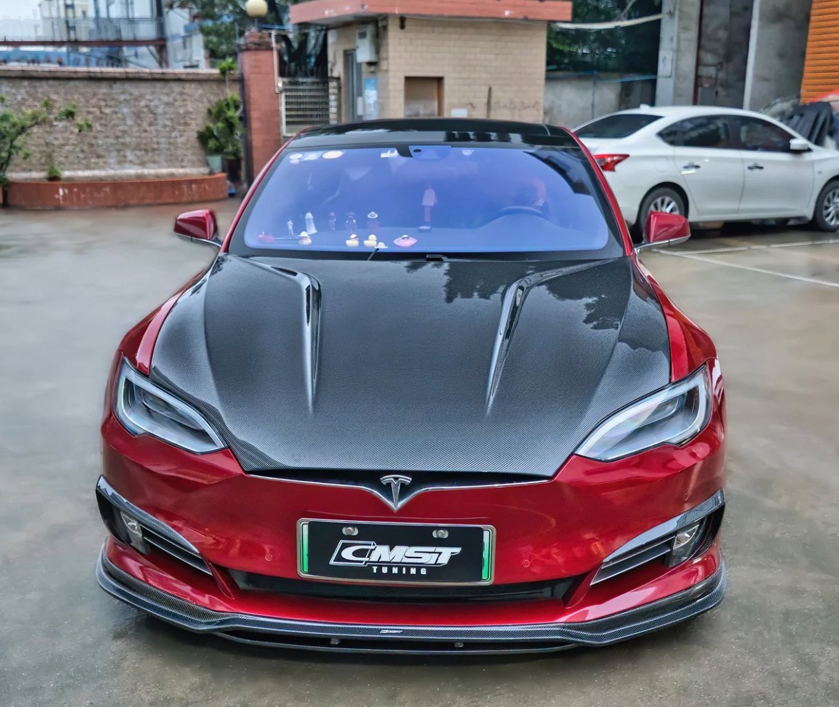 CMST - TESLA MODEL S CARBON FIBRE BONNET HOOD - Aero Carbon UK