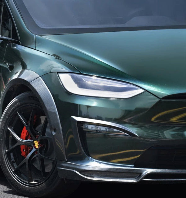 CMST - TESLA MODEL X CARBON FIBRE FRONT UPPER VALENCES