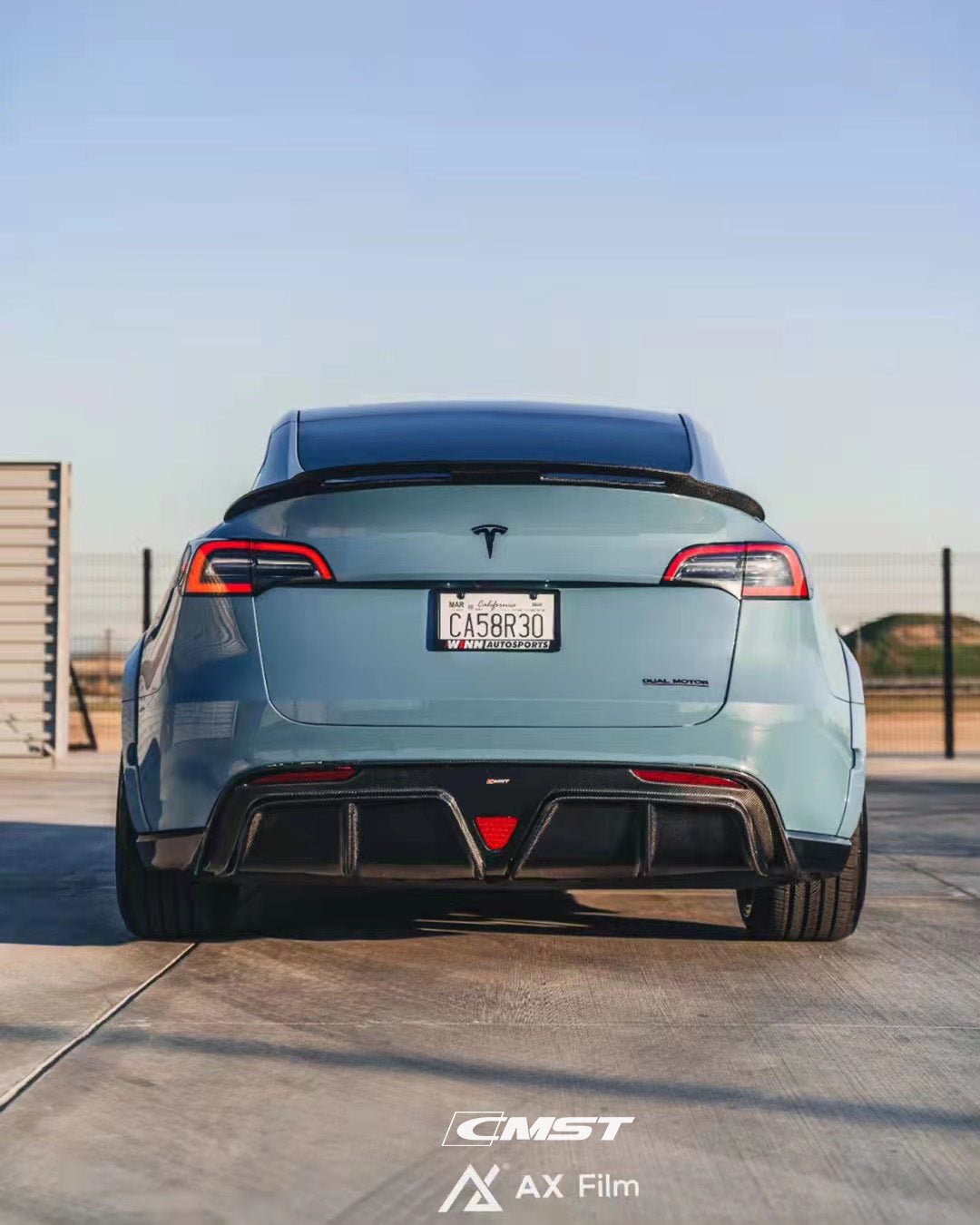 CMST - TESLA MODEL Y CARBON FIBRE DIFFUSER V2 - Aero Carbon UK