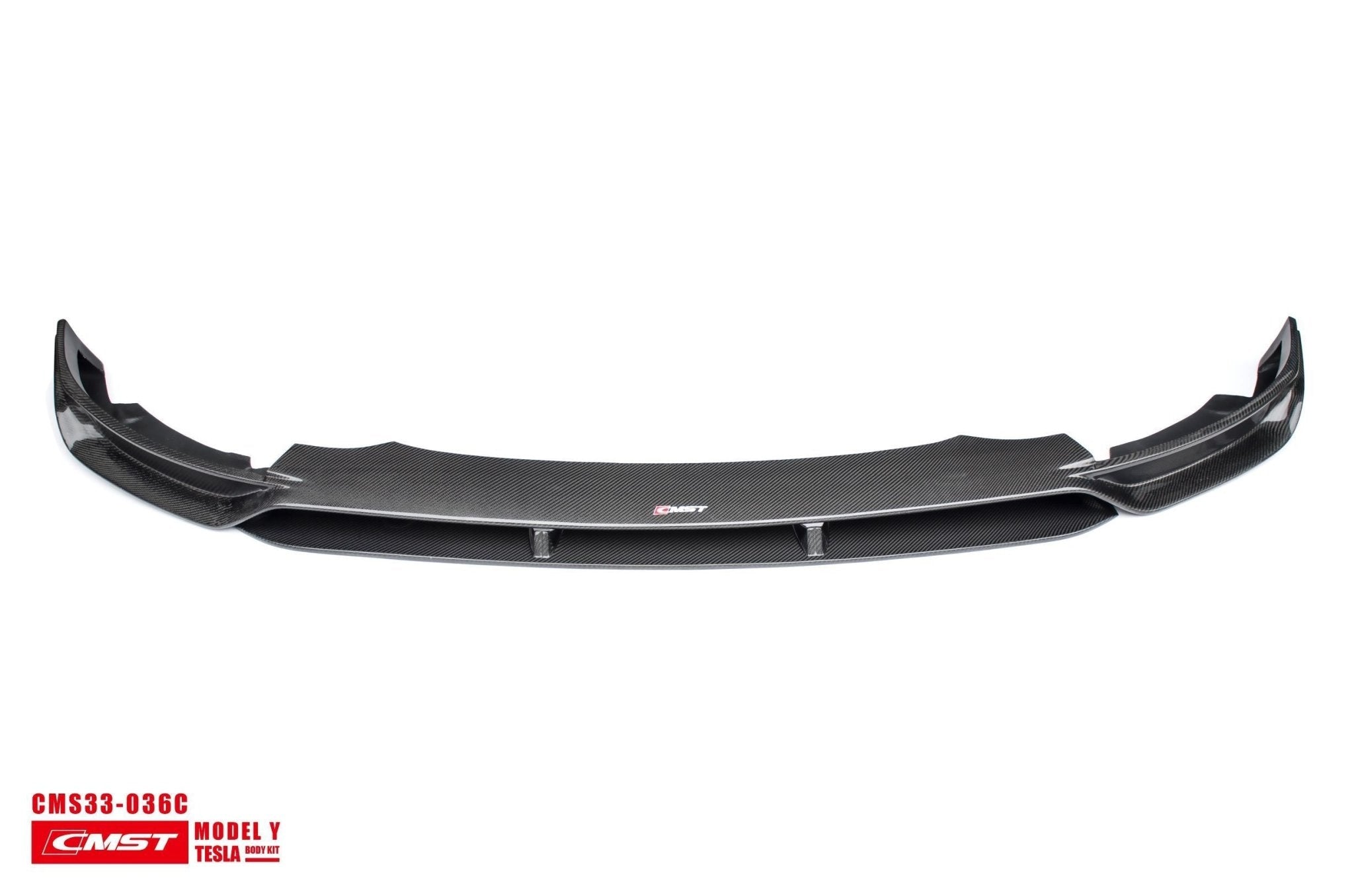 CMST - TESLA MODEL Y CARBON FIBRE FRONT LIP V2 - Aero Carbon UK