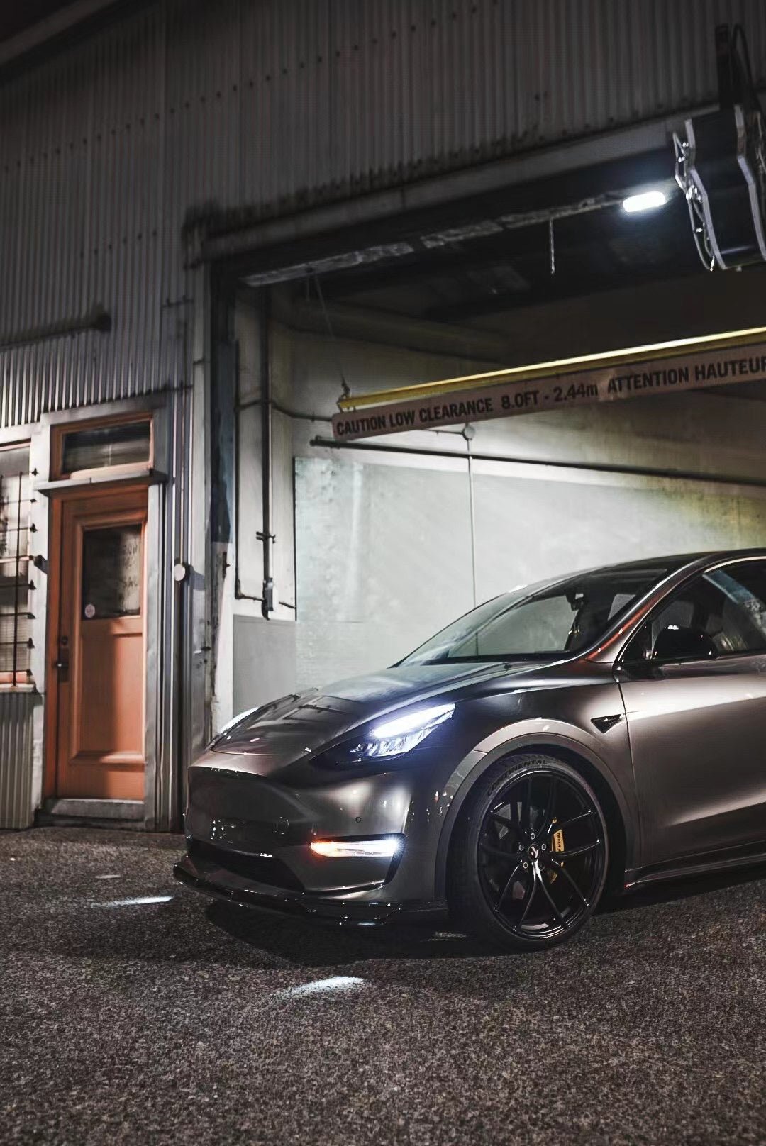 CMST - TESLA MODEL Y CARBON FIBRE FRONT LIP V2 - Aero Carbon UK