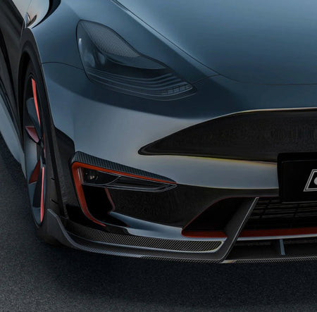 CMST - TESLA MODEL Y CARBON FIBRE FRONT LIP V4 - Aero Carbon UK