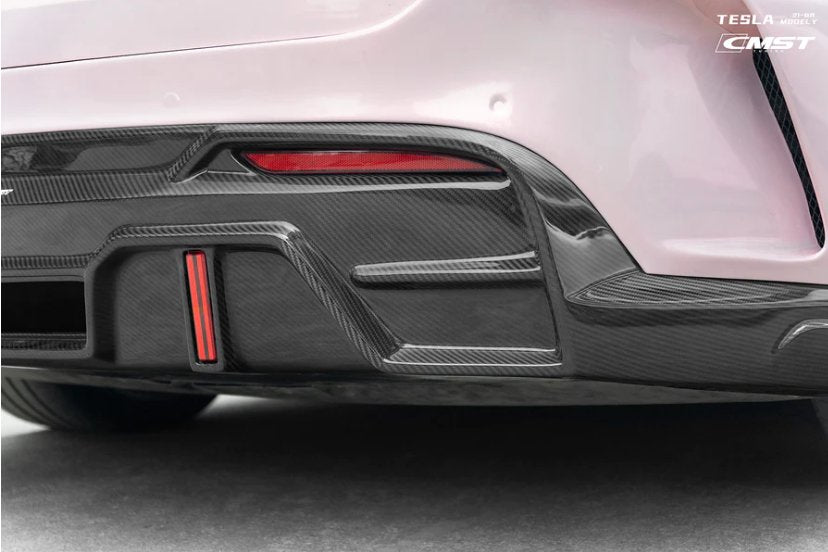 CMST - TESLA MODEL Y CARBON FIBRE REAR DIFFUSER V4 - Aero Carbon UK