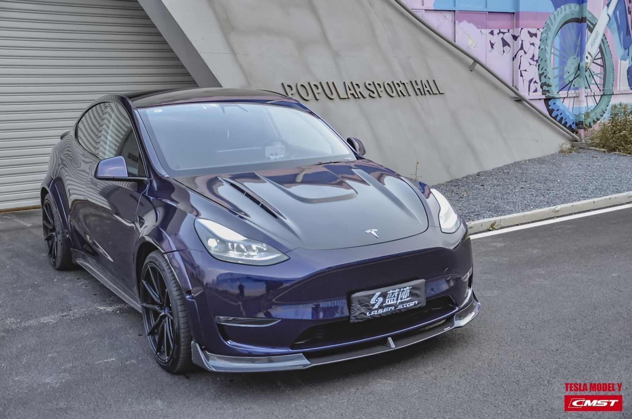 CMST - TESLA MODEL Y CARBON FIBRE SIDE SKIRTS V1 - Aero Carbon UK