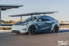 CMST - TESLA MODEL Y CARBON FIBRE SIDE SKIRTS V1 - Aero Carbon UK