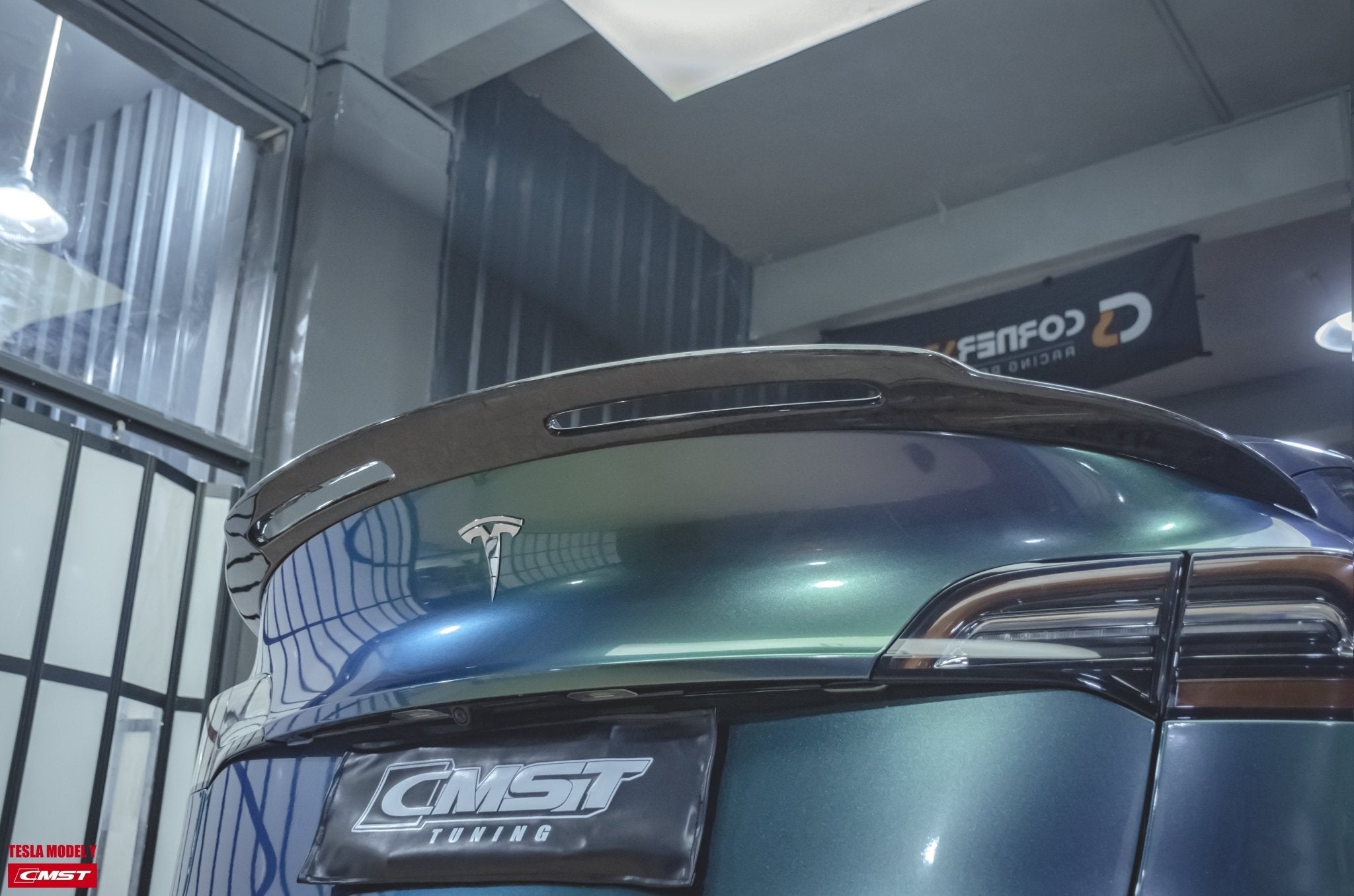 CMST - TESLA MODEL Y CARBON FIBRE SPOILER V1 - Aero Carbon UK