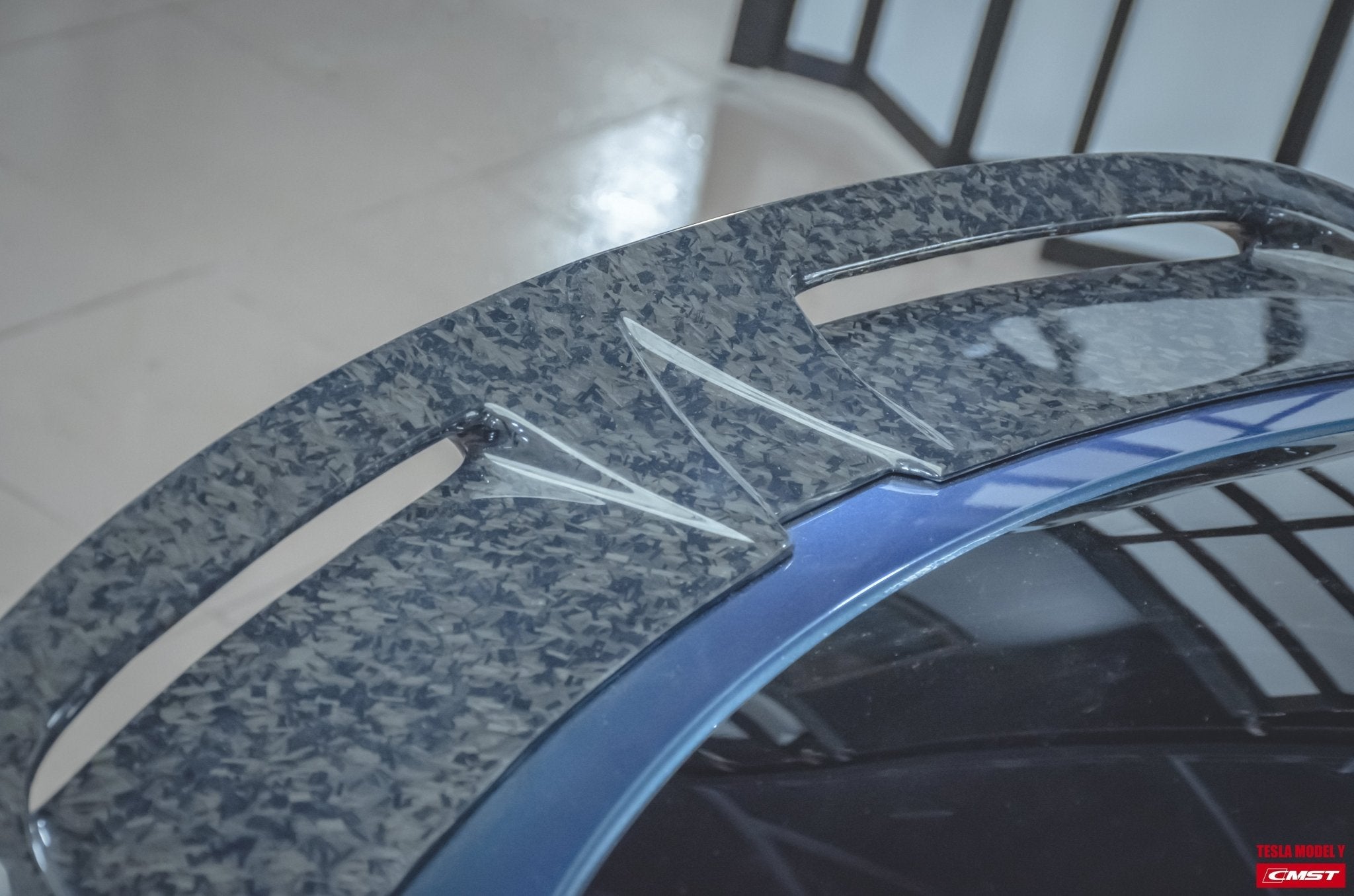 CMST - TESLA MODEL Y CARBON FIBRE SPOILER V1 - Aero Carbon UK