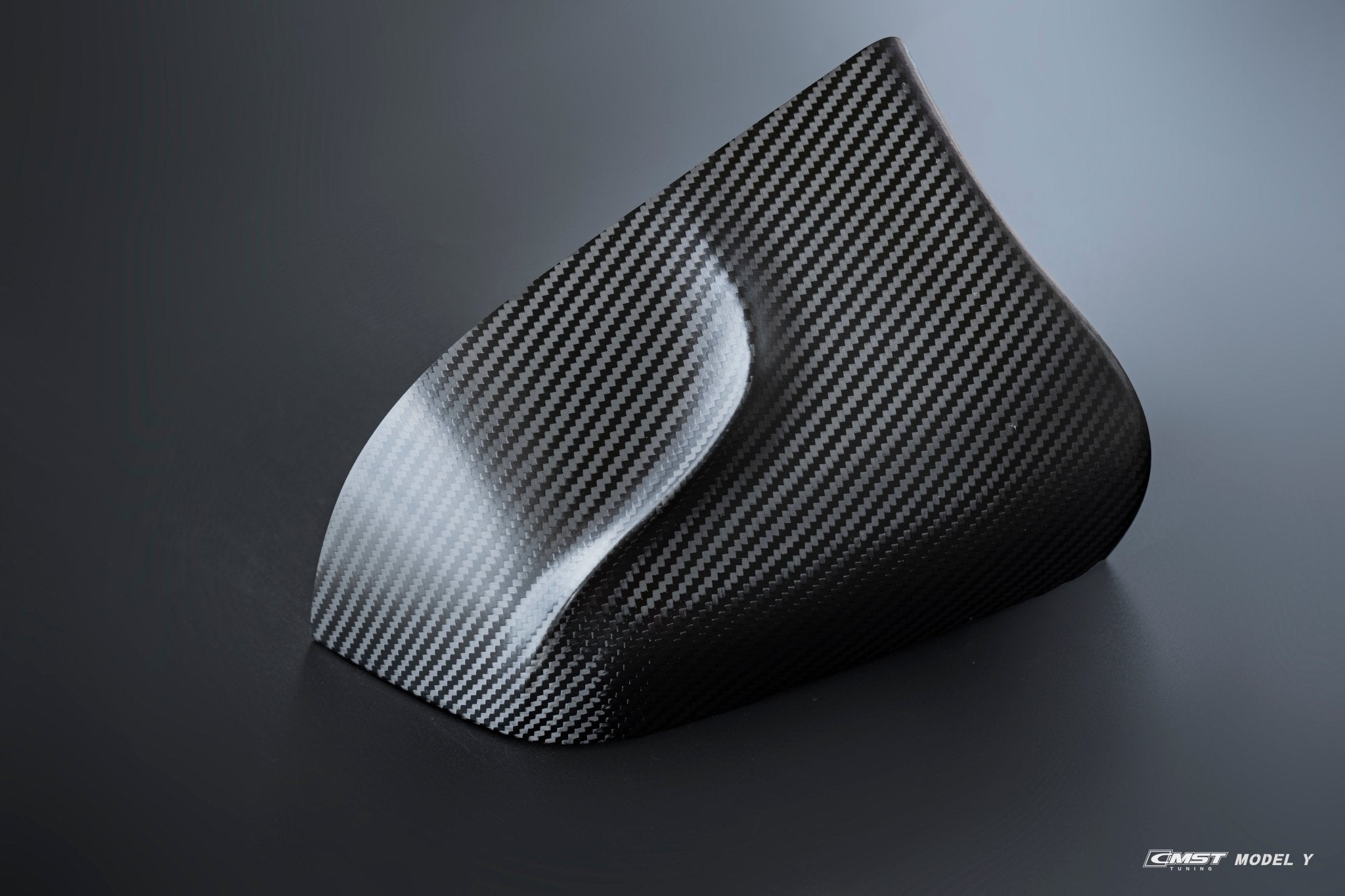 CMST - TESLA MODEL Y CARBON FIBRE WING MIRROR CAPS - Aero Carbon UK