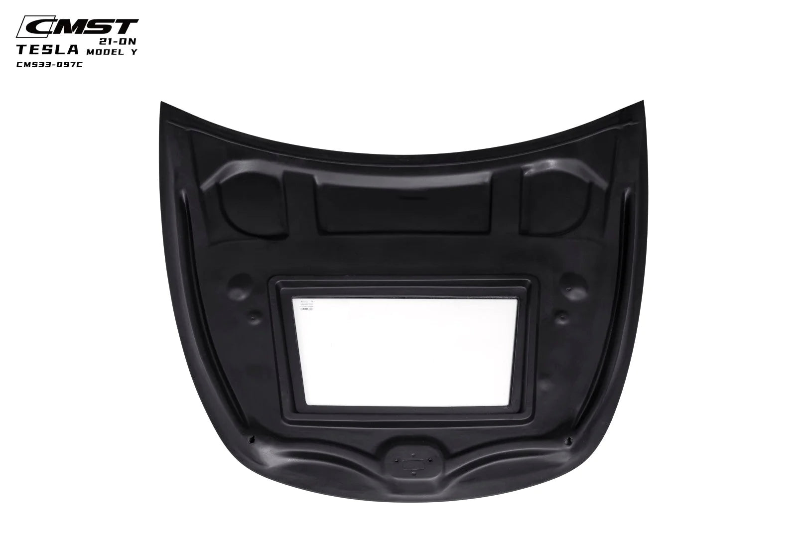 CMST - TESLA MODEL Y TRANSPARENT GLASS CARBON FIBRE BONNET HOOD - Aero Carbon UK