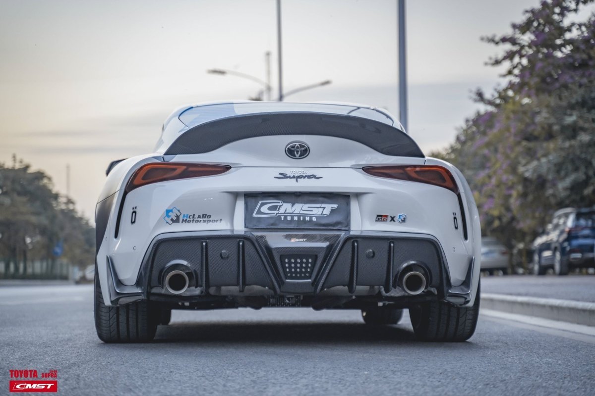 CMST - TOYOTA GR SUPRA CARBON FIBRE DUCKTAIL REAR SPOILER - Aero Carbon UK