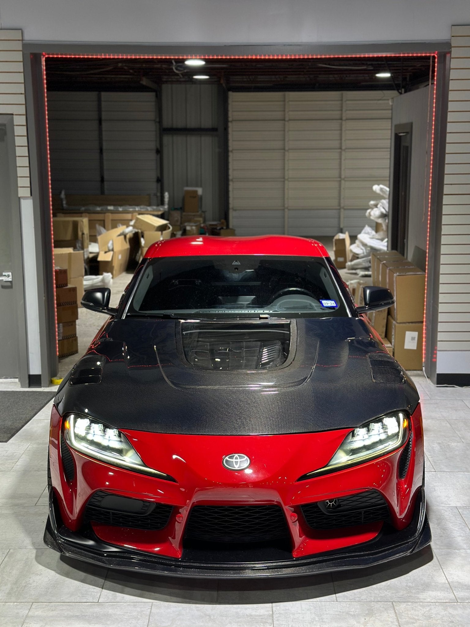 CMST- TOYOTA GR SUPRA CARBON FIBRE TRANSPARENT BONNET HOOD - Aero Carbon UK