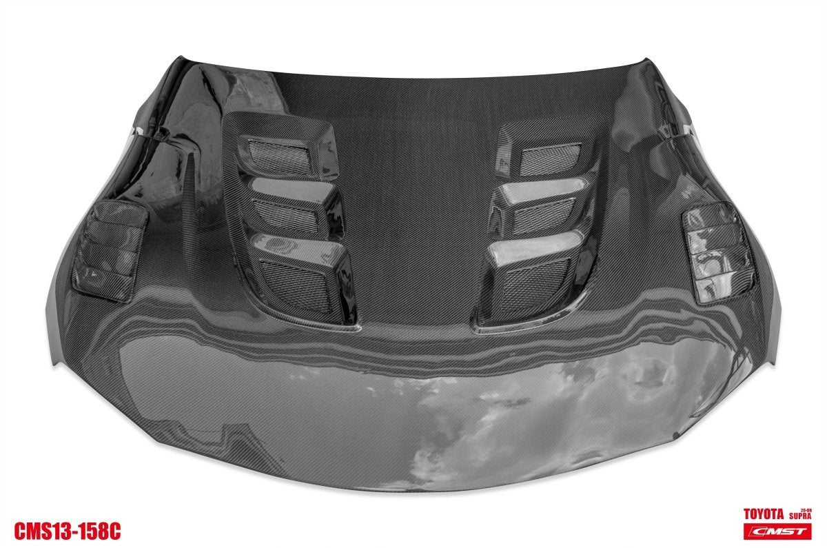 CMST - TOYOTA GR SUPRA CARBON FIBRE VENTED HOOD BONNET - Aero Carbon UK