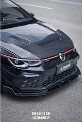 CMST- VOLKSWAGEN GOLF MK8 GTI / R LINE CARBON FIBRE FRONT LIP - Aero Carbon UK