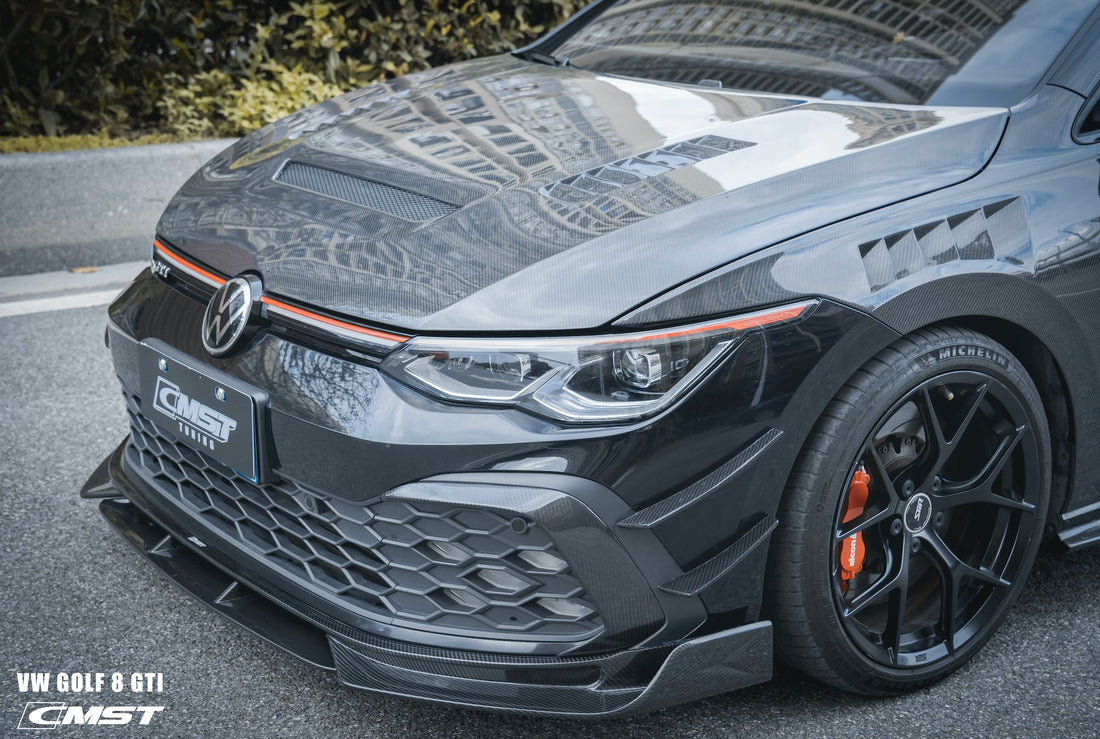 CMST- VOLKSWAGEN GOLF MK8 GTI / R LINE CARBON FIBRE FRONT LIP – Aero ...