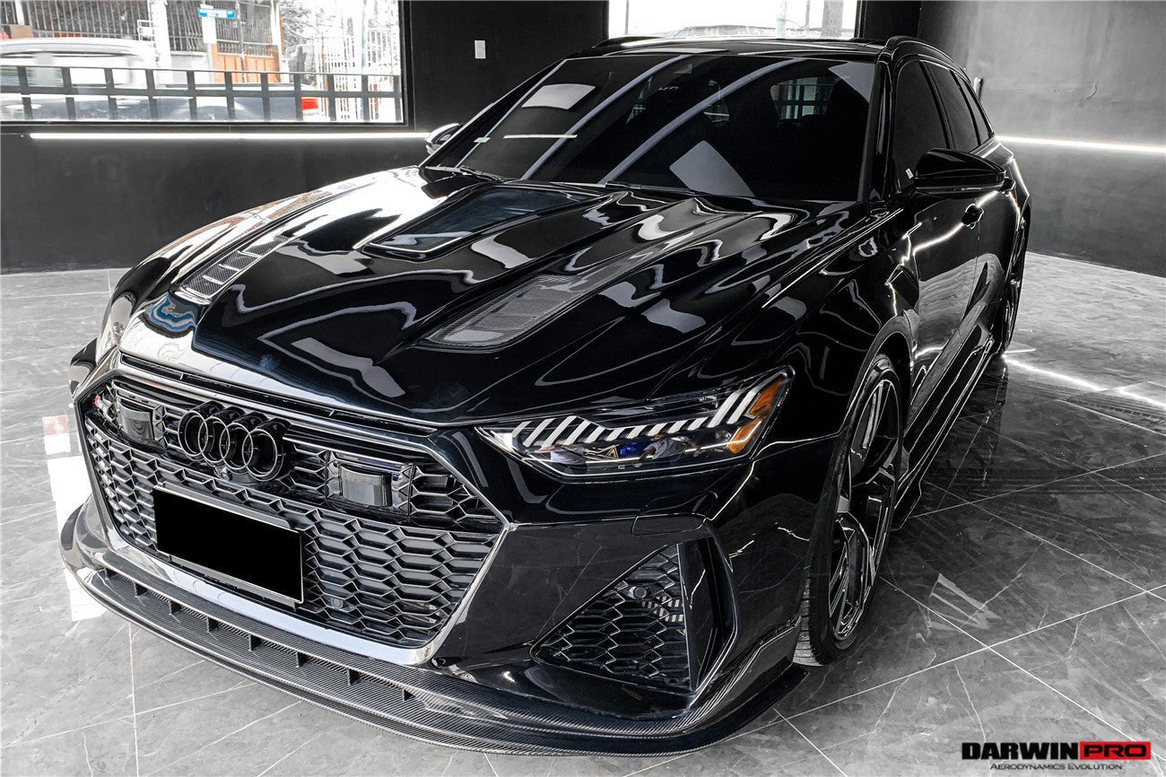 DARWINPRO - AUDI RS6 AVANT C8 2019-2022 CARBON FIBRE BKSS FRONT LIP - Aero Carbon UK