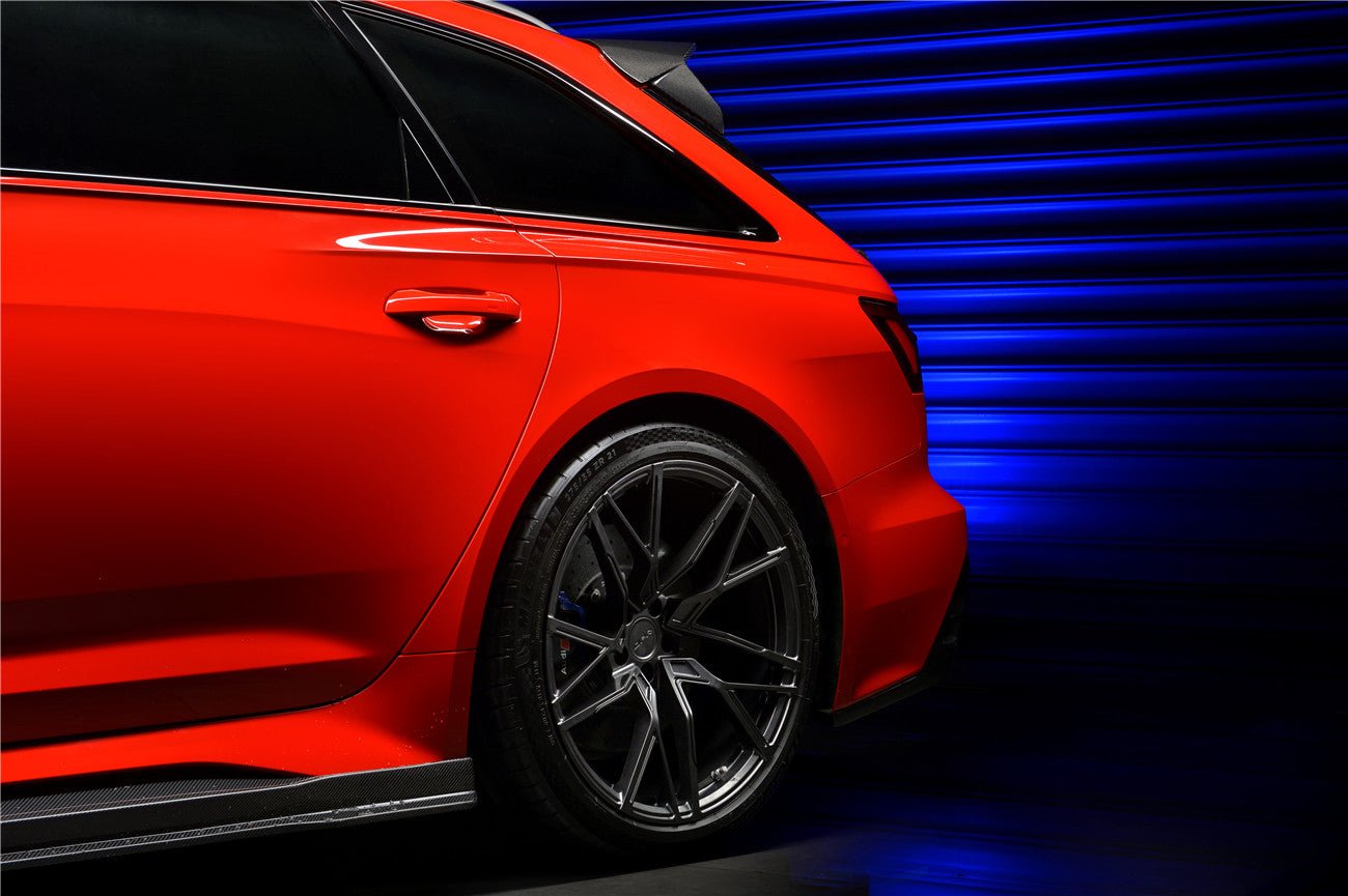 DARWINPRO - AUDI RS6 AVANT C8 2019-2022 CARBON FIBRE BKSS STYLE SIDE SKIRTS - Aero Carbon UK