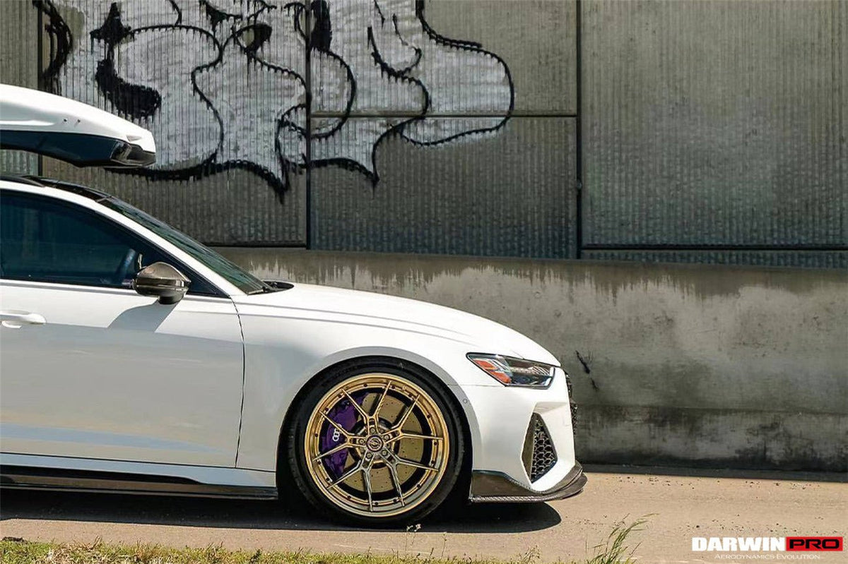 DARWINPRO - AUDI RS6 AVANT C8 2019-2022 CARBON FIBRE BKSS STYLE SIDE SKIRTS - Aero Carbon UK