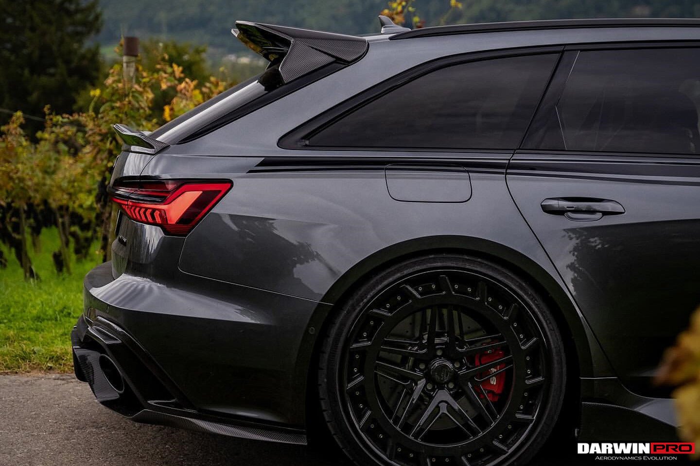 DARWINPRO - AUDI RS6 AVANT C8 2019-2022 CARBON FIBRE ROOF SPOILER - Aero Carbon UK