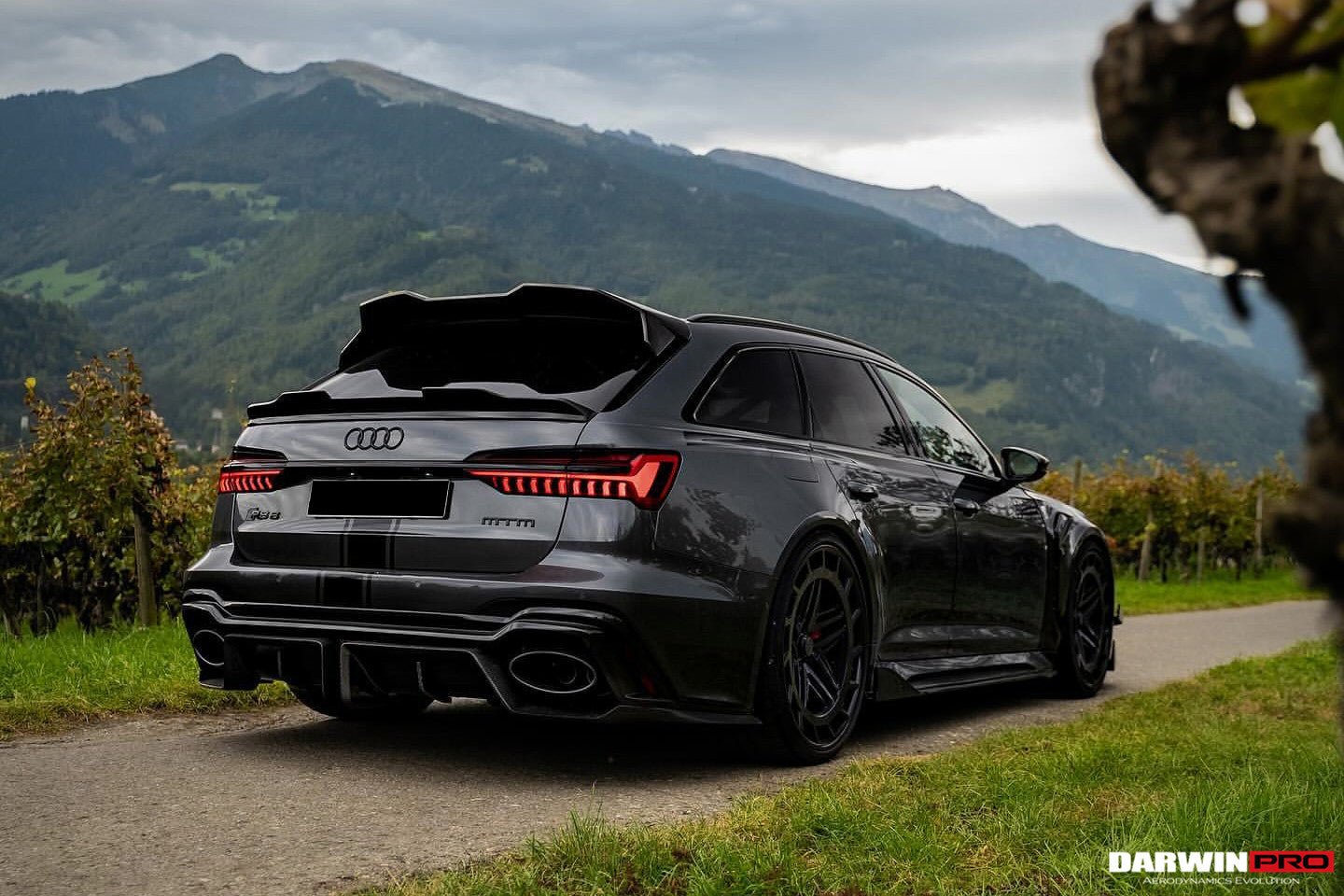 DARWINPRO - AUDI RS6 AVANT C8 2019-2022 CARBON FIBRE ROOF SPOILER - Aero Carbon UK