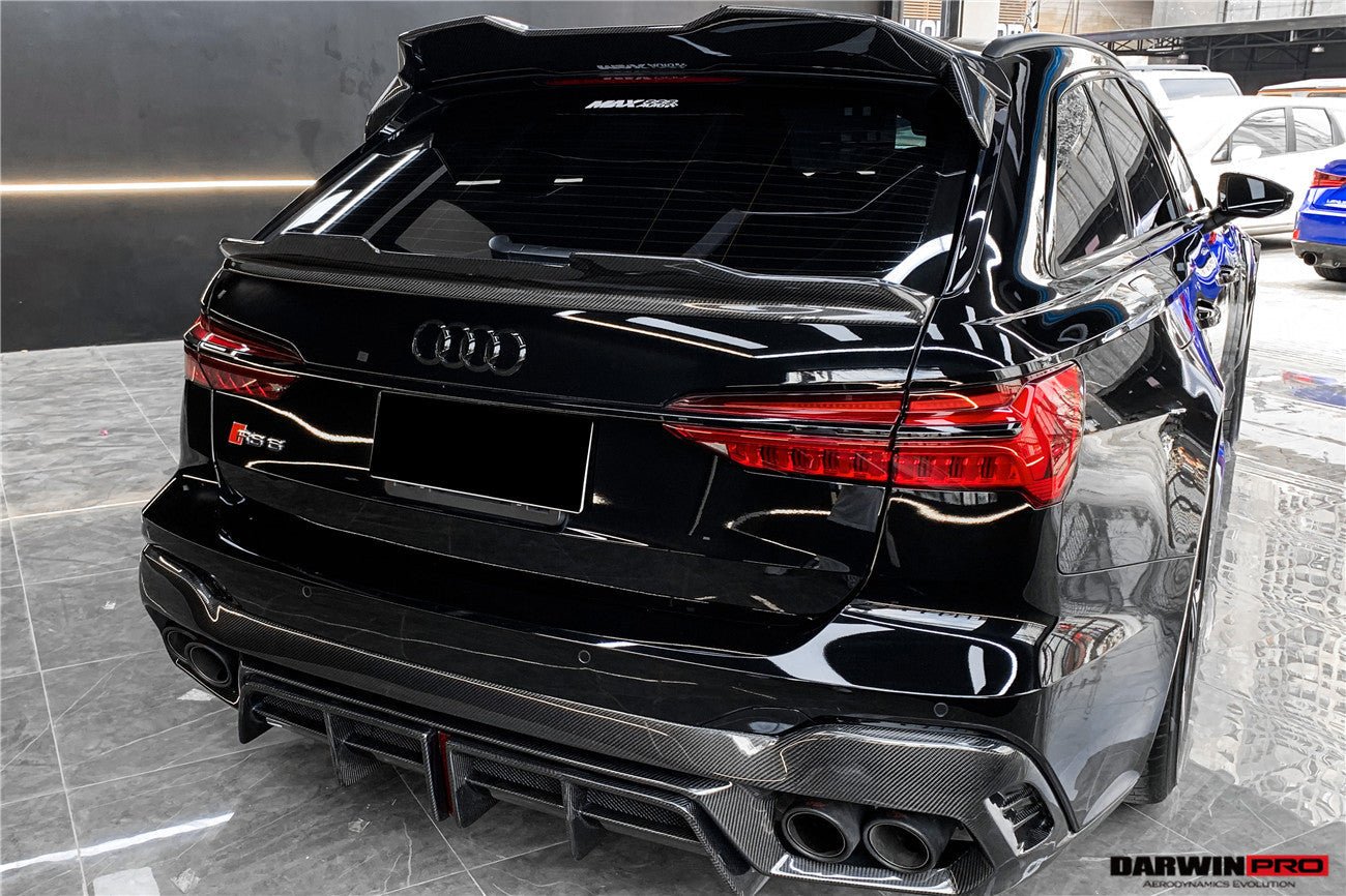 DARWINPRO - AUDI RS6 AVANT C8 2019-2023 BKSS STYLE CARBON FIBRE REAR DIFFUSER - Aero Carbon UK