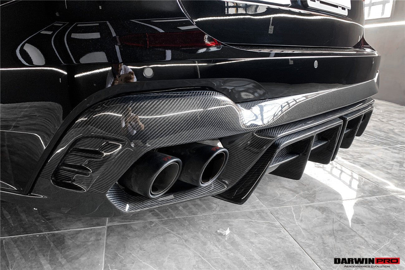 DARWINPRO - AUDI RS6 AVANT C8 2019-2023 BKSS STYLE CARBON FIBRE REAR DIFFUSER - Aero Carbon UK