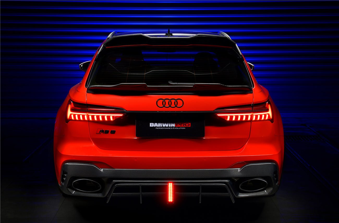 DARWINPRO - AUDI RS6 AVANT C8 2019-2023 BKSS STYLE CARBON FIBRE REAR DIFFUSER - Aero Carbon UK