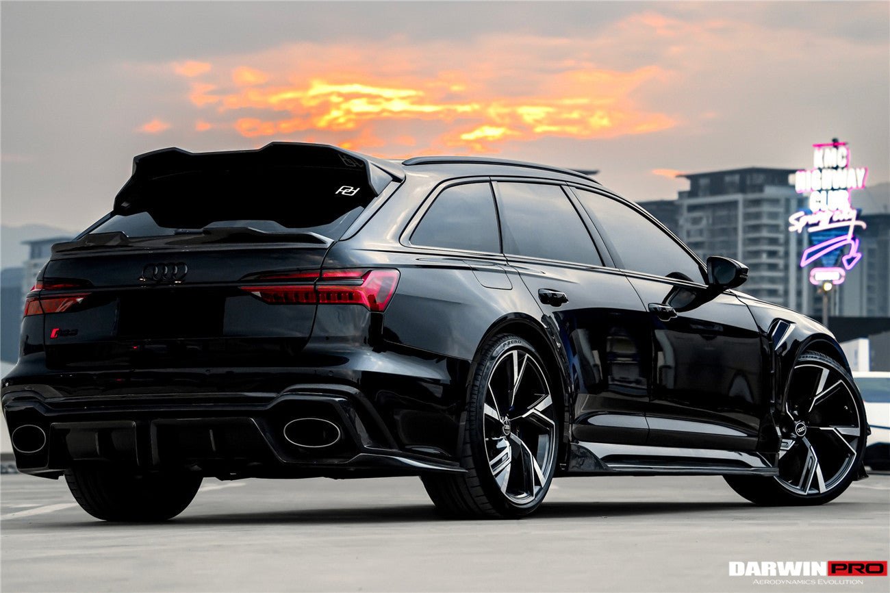 DARWINPRO - AUDI RS6 AVANT C8 2019-2023 CARBON FIBRE IMP PERFORMANCE STYLE SIDE SKIRTS - Aero Carbon UK