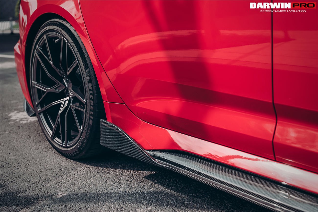 DARWINPRO - AUDI RS6 AVANT C8 2019-2023 CARBON FIBRE IMP PERFORMANCE STYLE SIDE SKIRTS - Aero Carbon UK