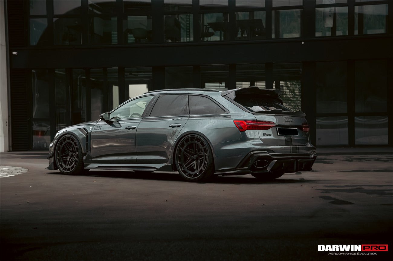 DARWINPRO - AUDI RS6 AVANT C8 2019-2023 CARBON FIBRE IMP PERFORMANCE STYLE SIDE SKIRTS - Aero Carbon UK