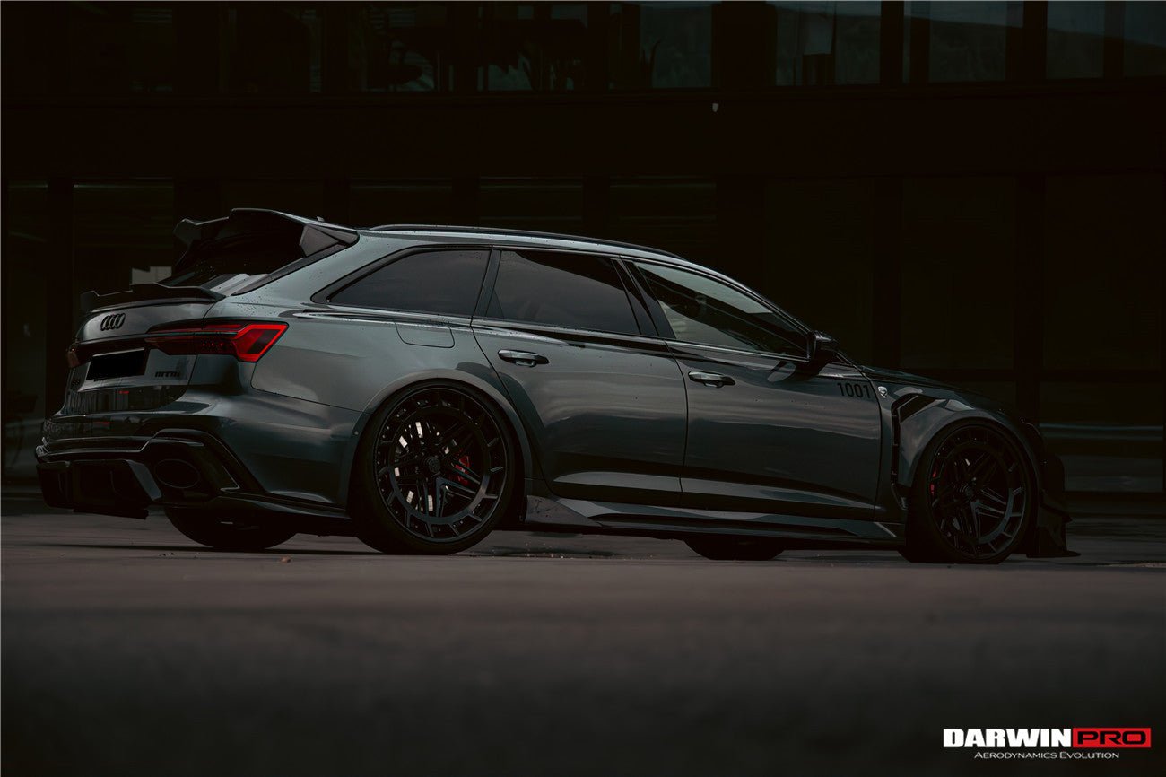 DARWINPRO - AUDI RS6 AVANT C8 2019-2023 CARBON FIBRE IMP PERFORMANCE STYLE SIDE SKIRTS - Aero Carbon UK