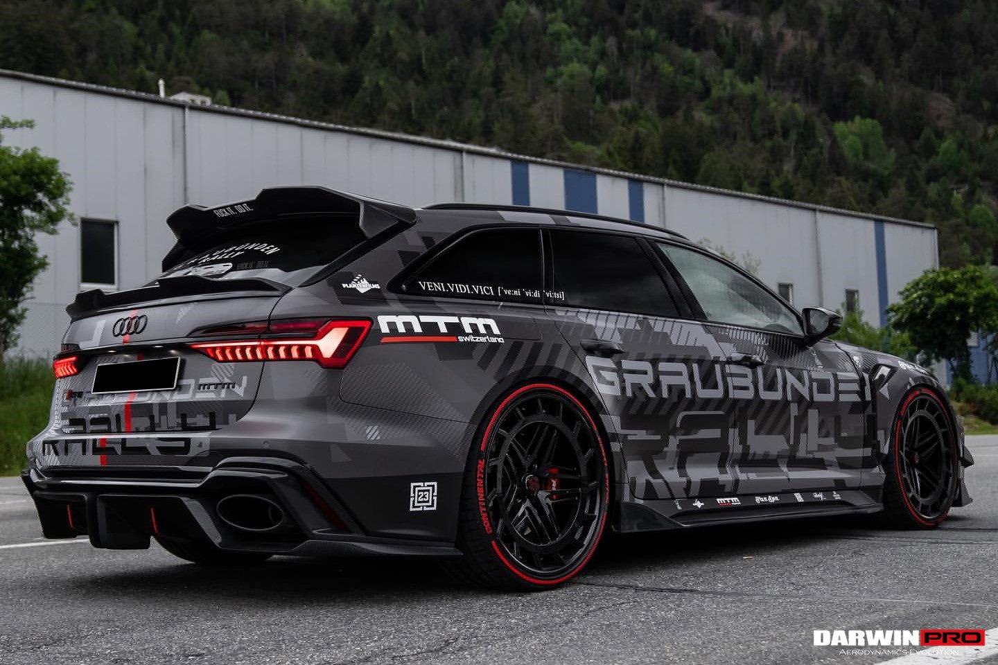 DARWINPRO - AUDI RS6 AVANT C8 2019-2023 IMP PERFORMANCE CARBON FIBRE MID SPOILER - Aero Carbon UK