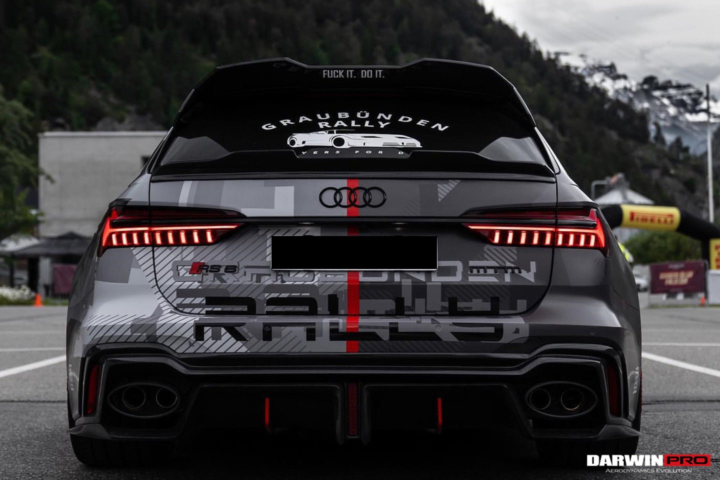 DARWINPRO - AUDI RS6 AVANT C8 2019-2023 IMP PERFORMANCE CARBON FIBRE MID SPOILER - Aero Carbon UK