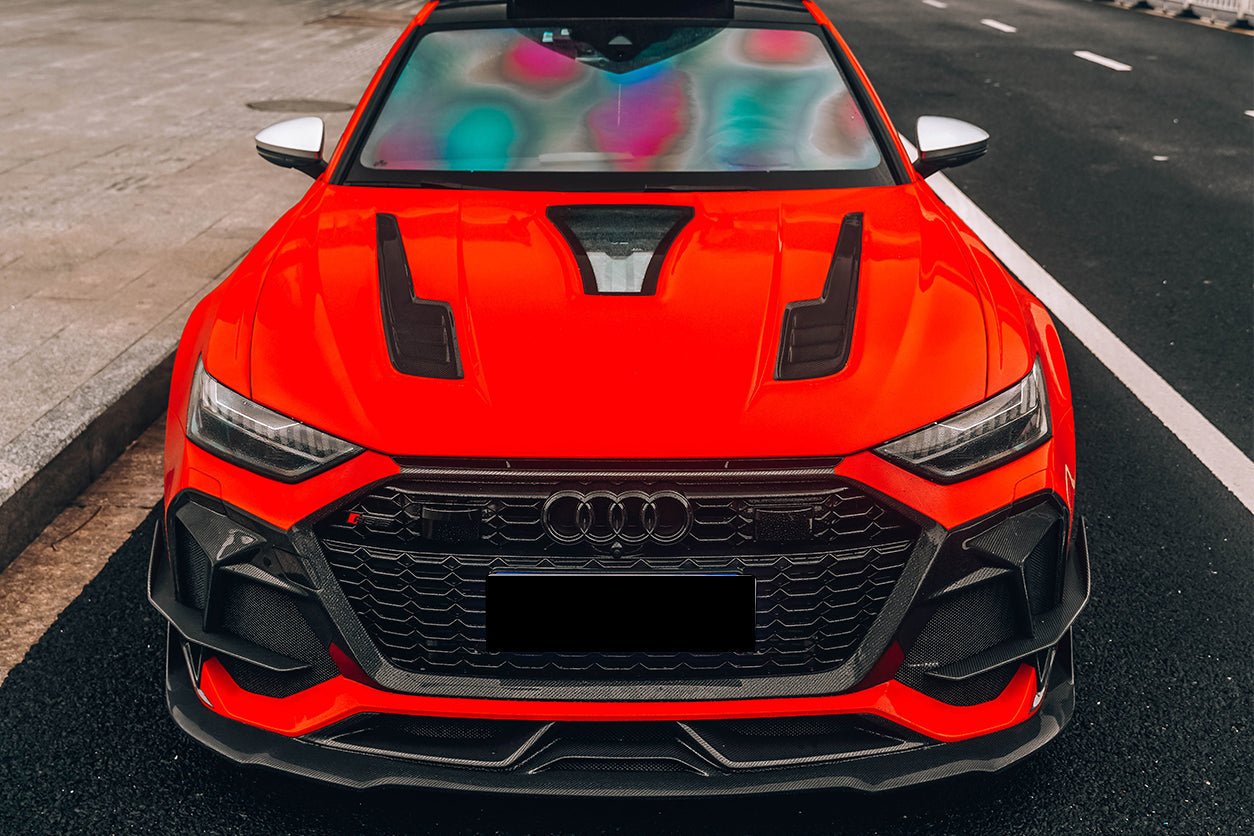 DARWINPRO - AUDI RS6 AVANT C8 2019-2023 IMP PERFORMANCE PARTIAL CARBON FIBRE PARTIAL HOOD BONNET - Aero Carbon UK