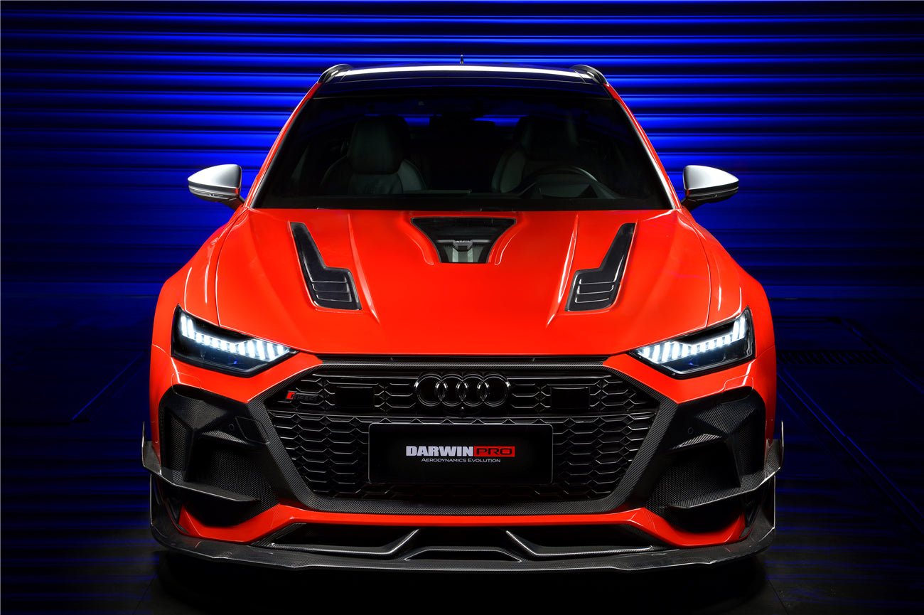 DARWINPRO - AUDI RS6 AVANT C8 2019-2023 IMP PERFORMANCE PARTIAL CARBON FIBRE PARTIAL HOOD BONNET - Aero Carbon UK